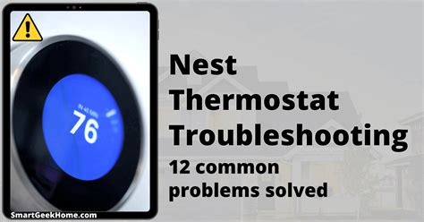 Nest thermostat connection troubleshooting